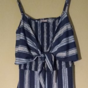 Womens Blue striped Jumper Sz Large
